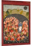 Krishna and the Gopis Gather for Rasamandala, c. 1720-1730 by Unknown