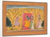 Krishna Exacts a toll from the Milkmaids, from a Bhagavata Purana, c. 1600 by Unknown