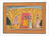 Krishna Exacts a toll from the Milkmaids, from a Bhagavata Purana, c. 1600 by Unknown