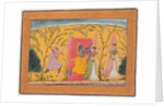 Krishna Exacts a toll from the Milkmaids, from a Bhagavata Purana, c. 1600 by Unknown