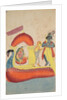 Krishna Ferrying Radha Across the Yamuna River, 1800s by Unknown
