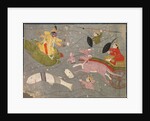 Krishna Fighting Vanasura's Sons: Scene from the Aniruddha Usha Section of Krishna Lila, c. 1840 by Unknown