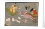 Krishna Fighting Vanasura's Sons: Scene from the Aniruddha Usha Section of Krishna Lila, c. 1840 by Unknown