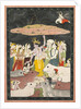 Krishna Lifting Mt. Govardhana, c. 1780-1790 by Unknown