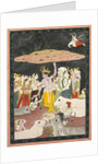 Krishna Lifting Mt. Govardhana, c. 1780-1790 by Unknown