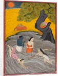 Krishna playing with the Gopis in the Jumna, c. 1770 by Unknown