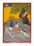Krishna playing with the Gopis in the Jumna, c. 1770 by Unknown