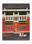 Krishna Receives a Flower Garland, c. 1750-1760 by Sitaram