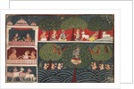 Krishna Stealing Gopis Clothes, Page from the Bhagavata Purana, c. 1650 by Unknown