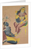Krishna Stroking Radha's Feet, 1800s by Unknown