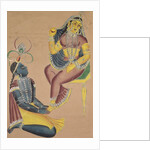 Krishna Stroking Radha's Feet, 1800s by Unknown