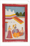 Krishna under a canopy, c. 1680 by Unknown