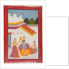 Krishna under a canopy, c. 1680 by Unknown