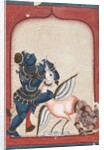 Krishna Vanquishing Vakasura, late 1700s by Unknown