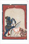 Krishna Vanquishing Vakasura, late 1700s by Unknown