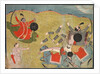 Krishna Vanquishing Vanasura: Scene from the Aniruddha Usha Section of Krishna Lila, c. 1840 by Unknown