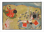 Krishna Vanquishing Vanasura: Scene from the Aniruddha Usha Section of Krishna Lila, c. 1840 by Unknown