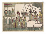 Krishna Weighted against Precious Objects, 1800s by Shri Gobinda Chandra Roy