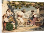 La Saltarelle, 1800s by Dominque Louis Papety