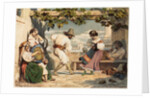 La Saltarelle, 1800s by Dominque Louis Papety
