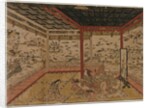 Lady Murasaki at Ishiyama Overlooking a Panorama with Seven Views of Lake Biwa, 1740s by Okumura Masanobu