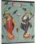 Lakshmi and Sarasvati, 1800s by Unknown