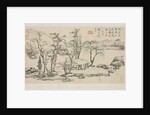 Landscape Album in Various Styles: Landscape after Ni Zan, 1684 by Zha Shibiao