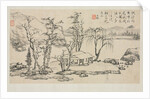 Landscape Album in Various Styles: Landscape after Ni Zan, 1684 by Zha Shibiao