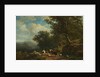 Landscape with a Peasant and His Flock, c. 1850 - 1859 by Alexander Joseph Daiwaille; Eugène Joseph Verboeckhoven