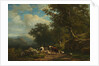 Landscape with a Peasant and His Flock, c. 1850 - 1859 by Alexander Joseph Daiwaille; Eugène Joseph Verboeckhoven