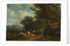 Landscape with a Peasant and His Flock, c. 1850 - 1859 by Alexander Joseph Daiwaille; Eugène Joseph Verboeckhoven