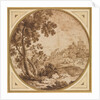 Landscape with Buildings and Figures, second half 1600s by Onorio Marinari