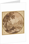 Landscape with Buildings and Figures, second half 1600s by Onorio Marinari