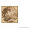 Landscape with Buildings and Figures, second half 1600s by Onorio Marinari