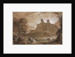 Landscape with Castle and Shepherds, 1814 by Achille Etna Michallon