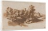 Landscape with Fortification Between Marino and Frascati, c. 1650 by Jacob van der Ulft; Gaspard Dughet; Nicolas Poussin (possibly)