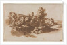 Landscape with Fortification Between Marino and Frascati, c. 1650 by Jacob van der Ulft; Gaspard Dughet; Nicolas Poussin (possibly)