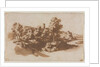 Landscape with Fortification Between Marino and Frascati, c. 1650 by Jacob van der Ulft; Gaspard Dughet; Nicolas Poussin (possibly)