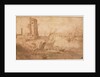 Landscape with Tower at Seashore, 1600-1614 by Filippo Napoletano
