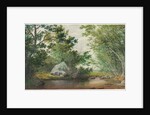 Landscape with Wooded Stream and Boulder, c. 1880s by William Allen Wall