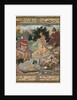 Layla and Majnun in the wilderness with animals, from a Khamsa…, c. 1590-1600 by Sanwalah (attributed to)