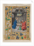 Leaf Excised from a Book of Hours: The Nativity, c. 1480 by Master of the First Prayerbook of Maximillian