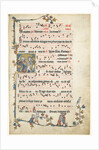 Leaf Excised from an Antiphonary: Initial Q with Saints Peter and Paul, c. 1325 by Unknown
