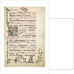 Leaf Excised from an Antiphonary: Initial Q with Saints Peter and Paul, c. 1325 by Unknown