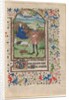 Leaf from a Book of Hours: Annunciation to the Shepherds, c. 1460 by Unknown