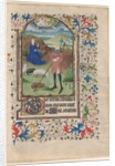 Leaf from a Book of Hours: Annunciation to the Shepherds, c. 1460 by Unknown