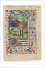 Leaf from a Book of Hours: Annunciation to the Shepherds, c. 1460 by Unknown