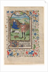 Leaf from a Book of Hours: Annunciation to the Shepherds, c. 1460 by Unknown