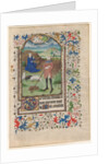 Leaf from a Book of Hours: Annunciation to the Shepherds, c. 1460 by Unknown