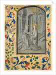 Leaf from a Book of Hours: Annunciation to the Shepherds, c. 1470-1480 by Guillaume Vrelant